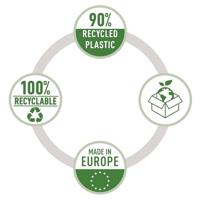 Leitz recycle L-map, transparant, pak van 100 stuks - thumbnail