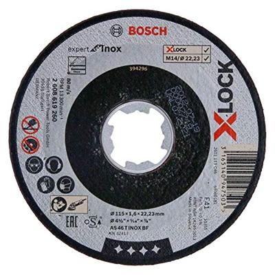 Bosch Accessories 2608619260 2608619260 Doorslijpschijf recht 115 mm 1 stuk(s) Inox