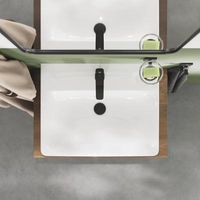Grohe Dice S-Size wastafelkraan met koude start en push-open waste matte black