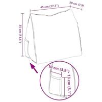 VidaXL Rugkussen lichtgroen 45 x 20 x 35 cm stof - thumbnail