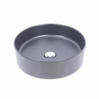 Waskom Liber Opzet Model Rond Diameter 40 cm Zwart Aqua Splash - thumbnail