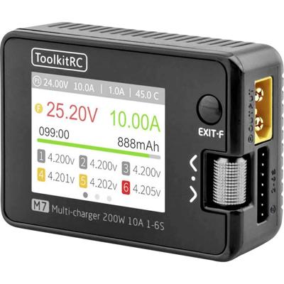 Toolkit RC M7 Modelbouwoplader 10 A Li-poly, LiFePO, Li-ion, LiHV, Lood, NiCd, NiMH