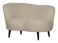 WOOOD Lounge Fauteuil 'Sara' Links, Teddy, kleur Off White - thumbnail