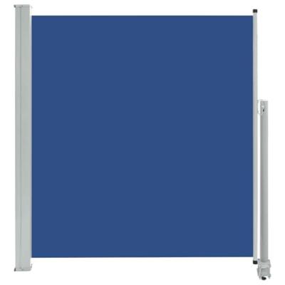 Tuinscherm uittrekbaar 140x300 cm blauw