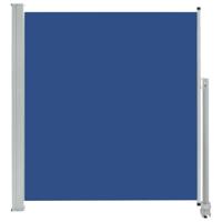 Tuinscherm uittrekbaar 140x300 cm blauw - thumbnail