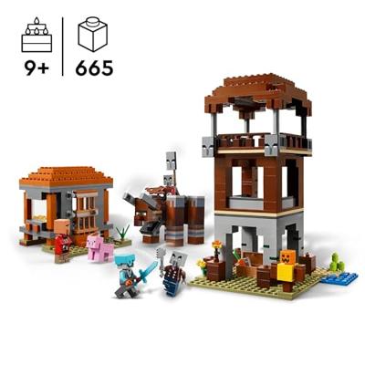 LEGO minecraft 21278 de plunderaar buitenpost en verwoester - thumbnail