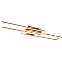 LED Plafondlamp 30W Dimbaar met Afstandsbediening - Mat Goud Aluminium - thumbnail