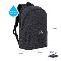 Laptoptas Rivacase Anvik Zwart 15,6" 15,6'' - thumbnail