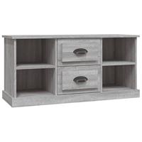Tv-meubel 99,5x35,5x48 cm bewerkt hout grijs sonoma eikenkleur - thumbnail