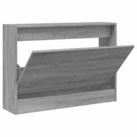 VidaXL Schoenenkast 80x21x57 cm bewerkt hout grijs sonoma eikenkleur - thumbnail