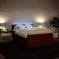 Boxspring met matras fluweel roze 160x200 cm - thumbnail