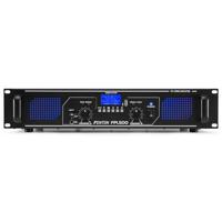 Fenton FPL500 digitale versterker - 2 x 250 watt, Bluetooth, geïntegreerde mediaspeler, USB-poort, SD-slot, blauw LED-effect, klasse D digitale versterker, rackmontage, inclusief afstandsbediening - thumbnail