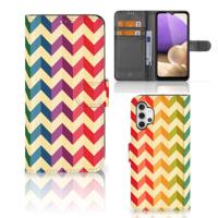 Samsung Galaxy A32 4G Telefoon Hoesje Zigzag Multi Color - thumbnail