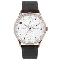 Prisma Herenhorloge rosé-goudkleurig saffierglas P.1902 - thumbnail