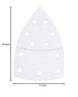 kwb 496812 Deltaschuurpapier Korrelgrootte (num) 120 (l x b) 62, 93 mm, mm x 100 mm 5 stuk(s) - thumbnail