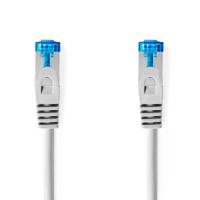 CAT6a netwerkkabel | S/FTP | RJ45 Male | RJ45 Male | 5.00 m | Snagless | Rond | LSZH | Wit - thumbnail