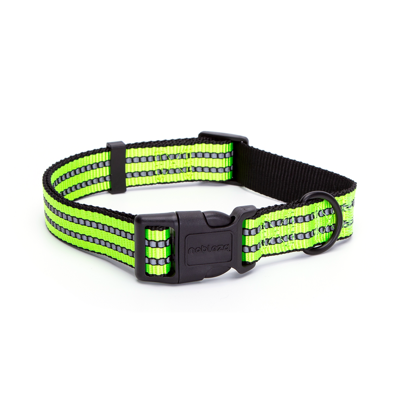 Nobleza Honden klikhalsband - Reflecterend Nylon - 40 cm