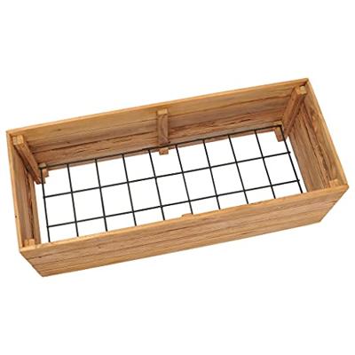 VidaXL Plantenbak verhoogd 100x40x38 cm gerecycled teakhout en staal VidaXL Plantenbak verhoogd 100x40x38 cm gerecycled teakhout en staal