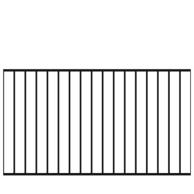 Spijlenhekwerk Zwart 150 x 85 CM