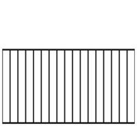 Spijlenhekwerk Zwart 150 x 85 CM - thumbnail