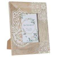 Fotolijsten DKD Home Decor Bruin Hout Plastic Mangohout Indiaas 20 x 2 x 25,5 cm - thumbnail