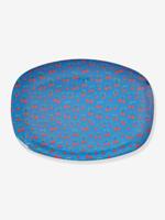 Rechthoekig melamine bord CHERRY LOVE rice felblauw - thumbnail