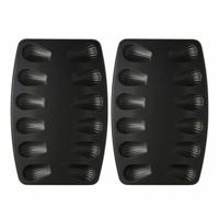 Set van 2 madeleinevormen met 12 prints - ZENKER - Speciale Landen - thumbnail