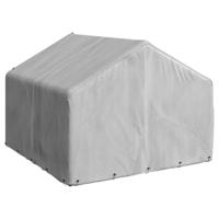 Hondenkennel buiten met deksel 2x2x1,5 m gegalvaniseerd staal - thumbnail