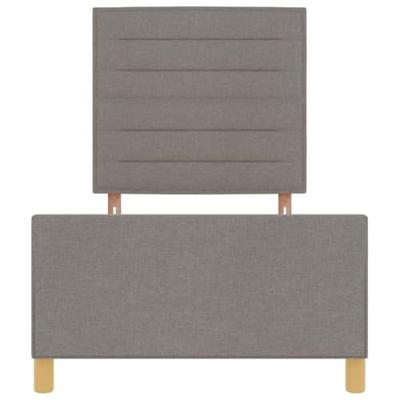 Bedframe met hoofdeinde Taupe 80 x 200 cm Stof