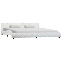 vidaXL Bedframe kunstleer wit 180x200 cm - thumbnail
