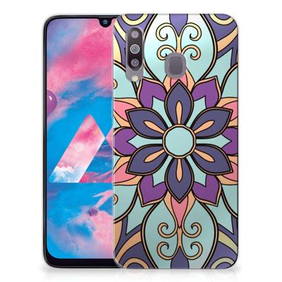 Samsung Galaxy M30 | TPU Case | Purple Flower