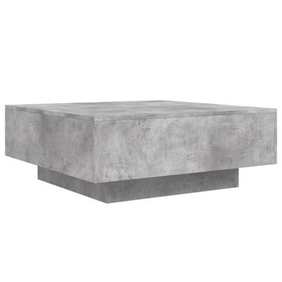Salontafel 80x80x31 cm spaanplaat betongrijs