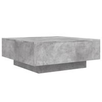 Salontafel 80x80x31 cm spaanplaat betongrijs - thumbnail