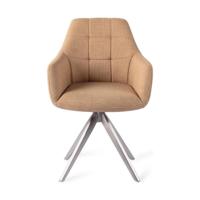 Jesper Home Draaibare Eetkamerstoel 'Noto' Turn Steel, kleur Toasted Toffee - thumbnail