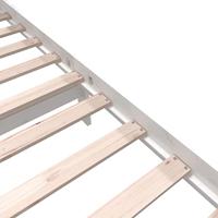 Bedframe massief grenenhout wit 120x200 cm - thumbnail