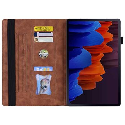Luxe stand flip sleepcover hoes - Samsung Galaxy Tab S7 / S8 - Bruin Luxe stand flip sleepcover hoes - Samsung Galaxy Tab S7 / S8 - Bruin