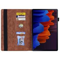 Luxe stand flip sleepcover hoes - Samsung Galaxy Tab S7 / S8 - Bruin - thumbnail