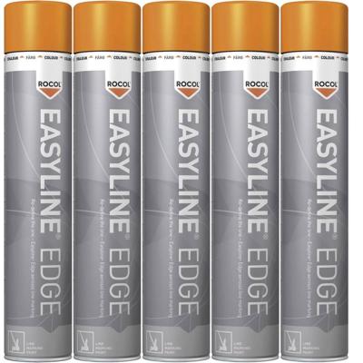 Rocol RS47005-5 Easyline EDGE lijnmarkeerverf Oranje 5 stuk(s) Rocol RS47005-5 Easyline EDGE lijnmarkeerverf Oranje 5 stuk(s)