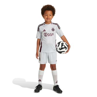Ajax Minikit 3rd 2024/2025 - Maat 92 - Kleur: RoodGrijs | Soccerfanshop