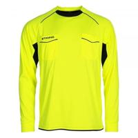Stanno 429003 Bergamo Referee Shirt l.m. - Neon Yellow-Black - S - thumbnail