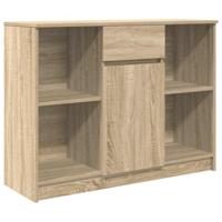 Dressoir met lade 101x35x76 cm spaanplaat sonoma eikenkleurig - thumbnail