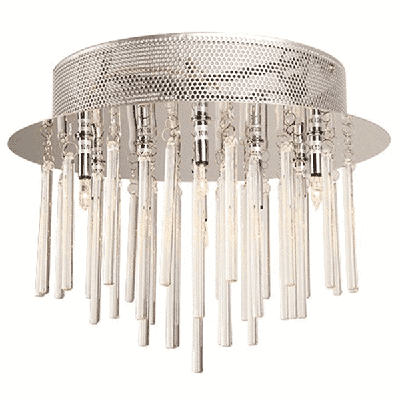 Plafondlamp Palermo 40 cm 15 Lichts Glans Chroom Modern