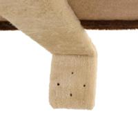 Kattenkrabpaal met krabpalen wandmontage 194 cm beige bruin - thumbnail