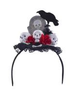 Kerkhof Doodskoppen Diadeem - thumbnail