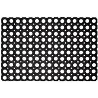 Hamat Rubberen Deurmat Domino Ring 40x60 cm Zwart - thumbnail