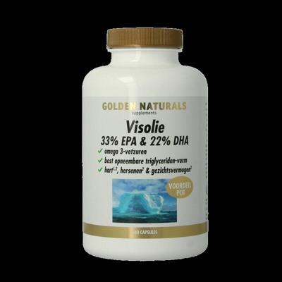 Golden Naturals Visolie 33% EPA 22% DHA 180 Softgels