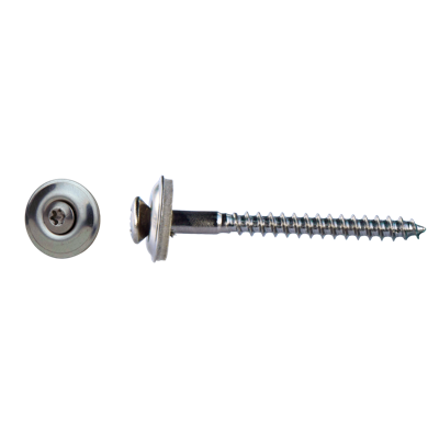 pgb-Europe PGB-FASTENERS | Houtschroef +EPDM DIN 7995Z Ø 4,50x90 A2 | 100 st 07995RA00004500903