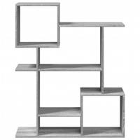 Boekenkast 92x29x188 cm bewerkt hout grijs sonoma eikenkleurig - thumbnail