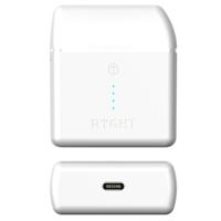 Ryght Nemesis + TrueWireless hoofdtelefoon met touchscreen en automatische verbinding, behuizing met inductieoplader (inductieoplader inbegrepen) wit - thumbnail