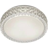 LED Plafondlamp - Trion Pegyon - 12W - Warm Wit 3000K - Sterlicht - Sterlicht - Rond - Mat Wit - Acryl - thumbnail